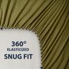 Cathay Home Essentials Bed Sheet Set, Ultra-Soft, Hypoallergenic, Wrinkle-Resistant, Double-Brushed Microfiber, Sage, Full view 4