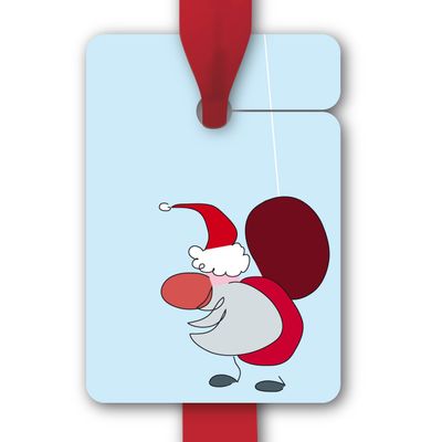 8 Colorful Christmas Gift Tags with Santa