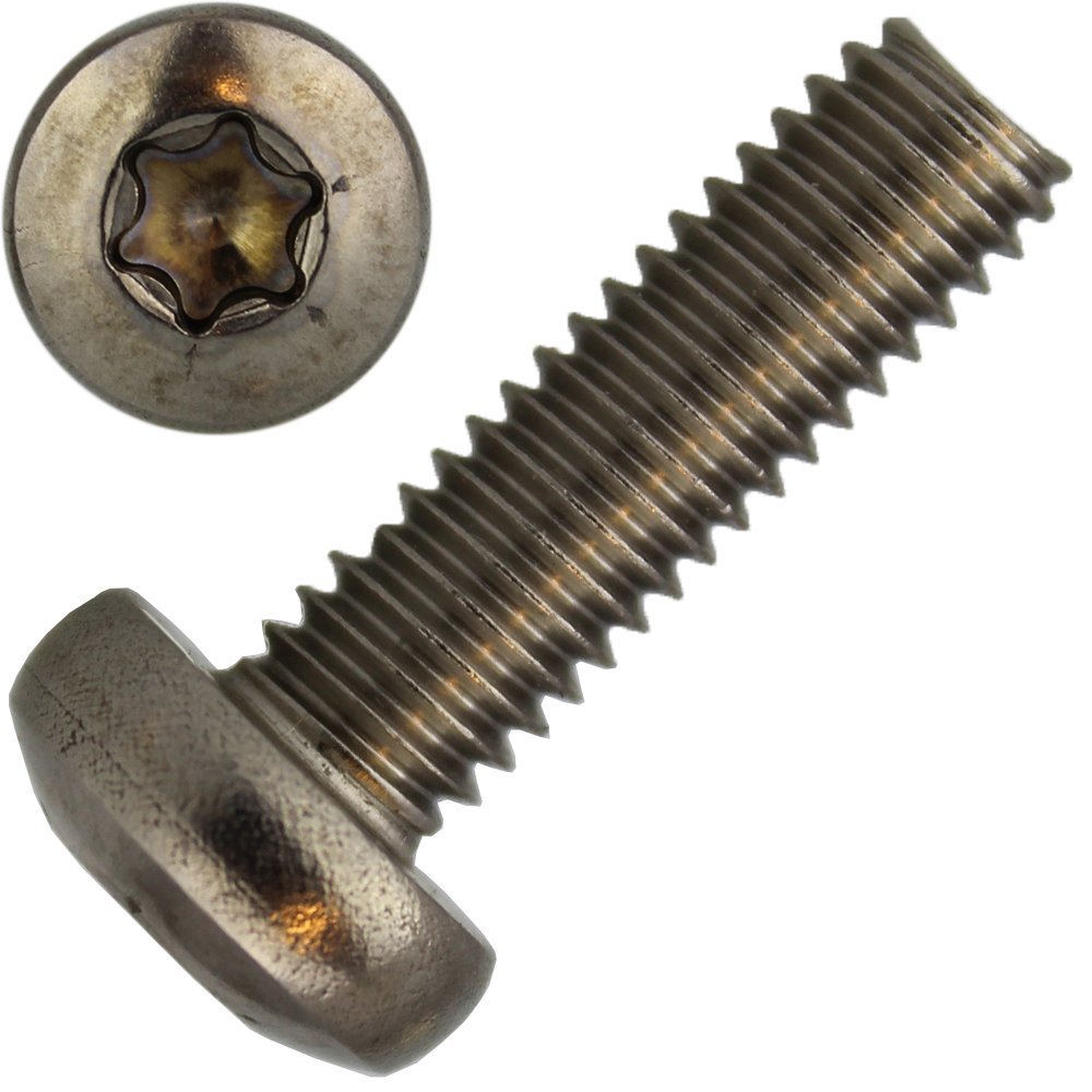 1 pc Pan Head Screw M2 x 12 with Internal Hexalobular Drive TX T6, DIN 7985, A2 Stainless Steel