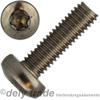 1 pc Pan Head Screw M2 x 12 with Internal Hexalobular Drive TX T6, DIN 7985, A2 Stainless Steel view 2