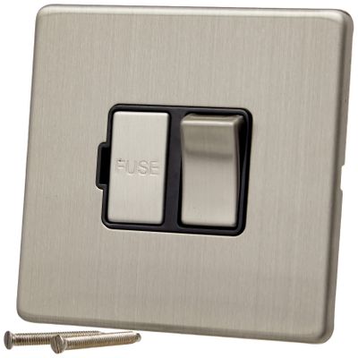 AET SLSFSBS Switch with Black Insert, Metal Toggle Switch