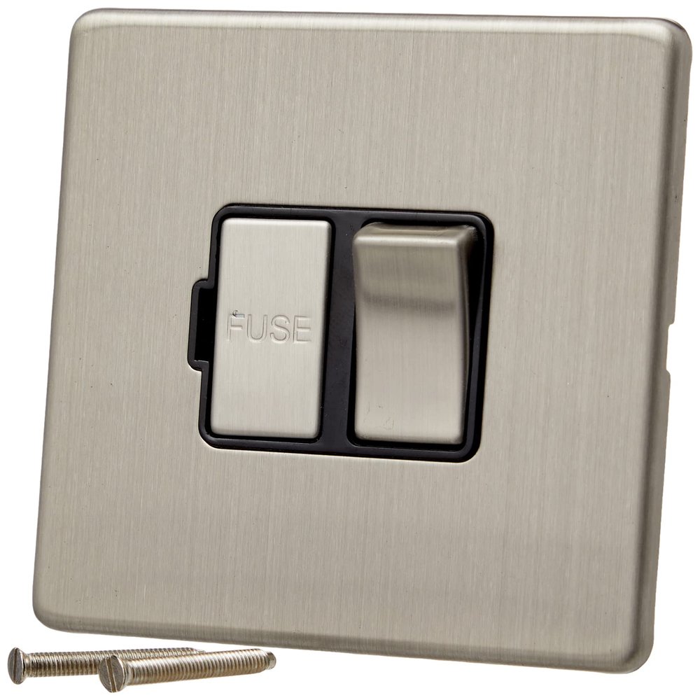 AET SLSFSBS Switch with Black Insert, Metal Toggle Switch
