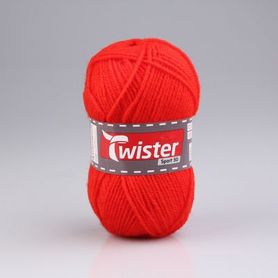 Unknown Wool Twister Sport 50 Uni - Red - 50 g