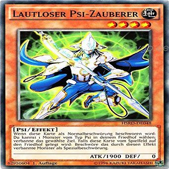 HSRD-DE048 Silent Psychic Wizard, 1st Edition, with Original Gwindi Card Sleeve