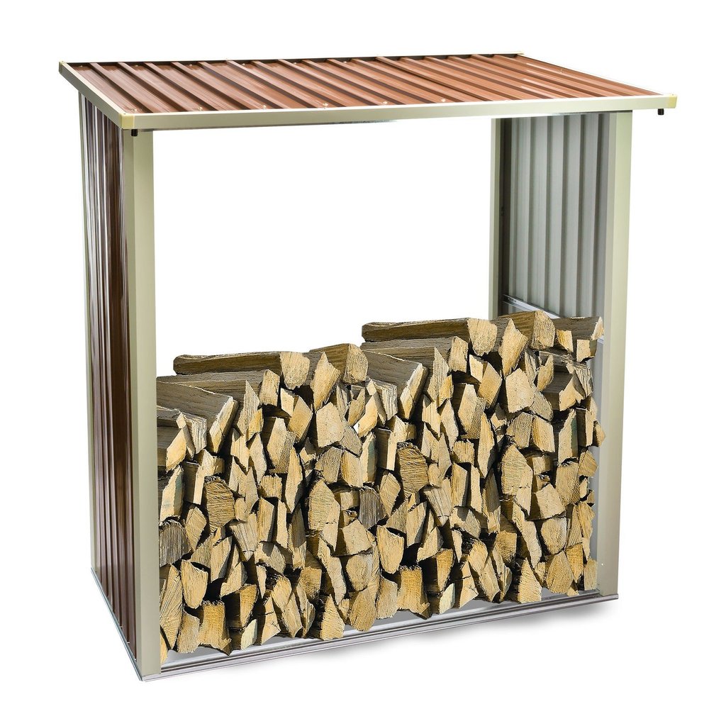 Firewood Rack - Rack Made of Hot-Dip Galvanized Steel Sheet