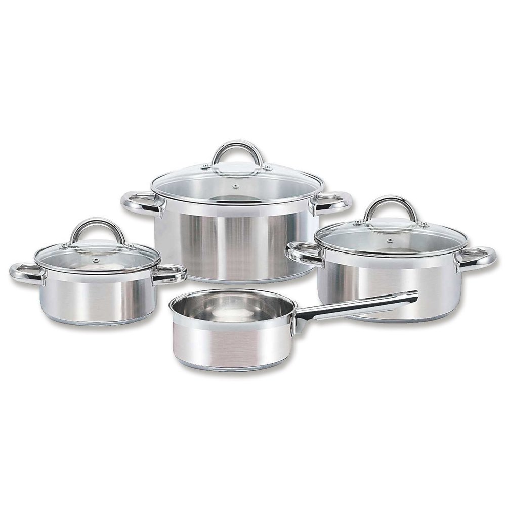 Unbekannt Berliner Pot Set – Stainless Steel – All Stovetops – 7-Piece