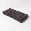 Homescapes Sofa Seat Booster for 2-Seater, Black, 100 x 48 x 10 cm view 2