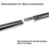 BASIT Double-Track Inside-Run Curtain Rod, Stainless-Steel Look, 16 mm, 280 cm, H80 view 3