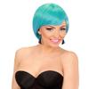 Widmann 04446 Melange Fashion Wig, Green-Blue, Carnival Costume Party view 2