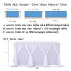 HBBMAGIC DIY Tulle Table Skirt, White, 275 x 76 cm, Party Decoration for Weddings, Birthdays, Baptisms, Baby Showers and Banquets view 3