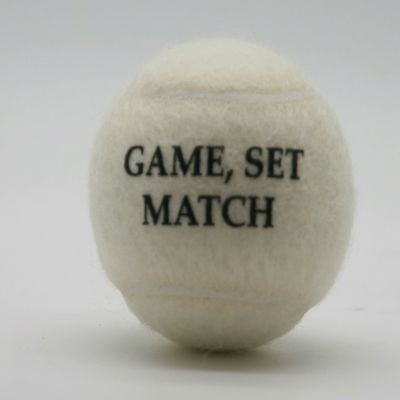 prices Game Set Match Tennis Balls, 1 x 4-Ball Tube, Type 2, Made in the UK, White