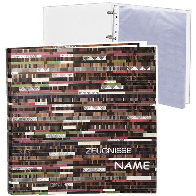 Certificate Binder – Modern Silver Retro Factum Design, Personalized