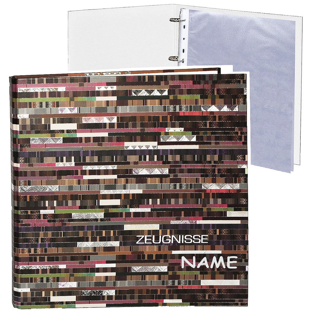 Certificate Binder – Modern Silver Retro Factum Design, Personalized