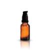 24 x 15 ml Amber Glass Bottles with Black DIN 18 mm Pump Closures view 1