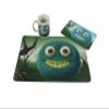 Little Monster Table Set – Placemat + Board + Cup, with Blue Monster view 1