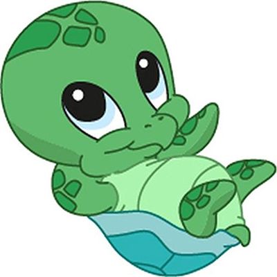 Bambinella Iron-On Velour Patch - Turtle