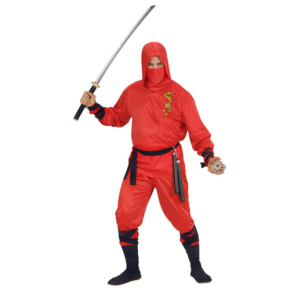 W WIDMANN MILANO Party Fashion - Red Dragon Ninja Costume
