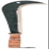 VERDEMAX 31 cm Billhook with Leather Handle, Made in Italy view 1