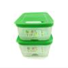 TUPPERWARE KlimaOase Flat Refrigerator Containers, 1.8 L, Green, 2-Pack view 1