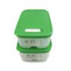 TUPPERWARE KlimaOase Flat Refrigerator Containers, 1.8 L, Green, 2-Pack view 2