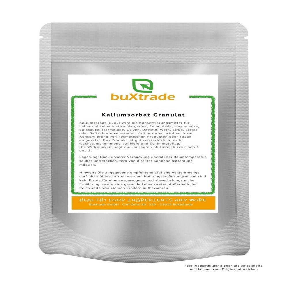 Buxtrade Potassium Sorbate E202 Preservative for Fishing Bait and Boilies, Various