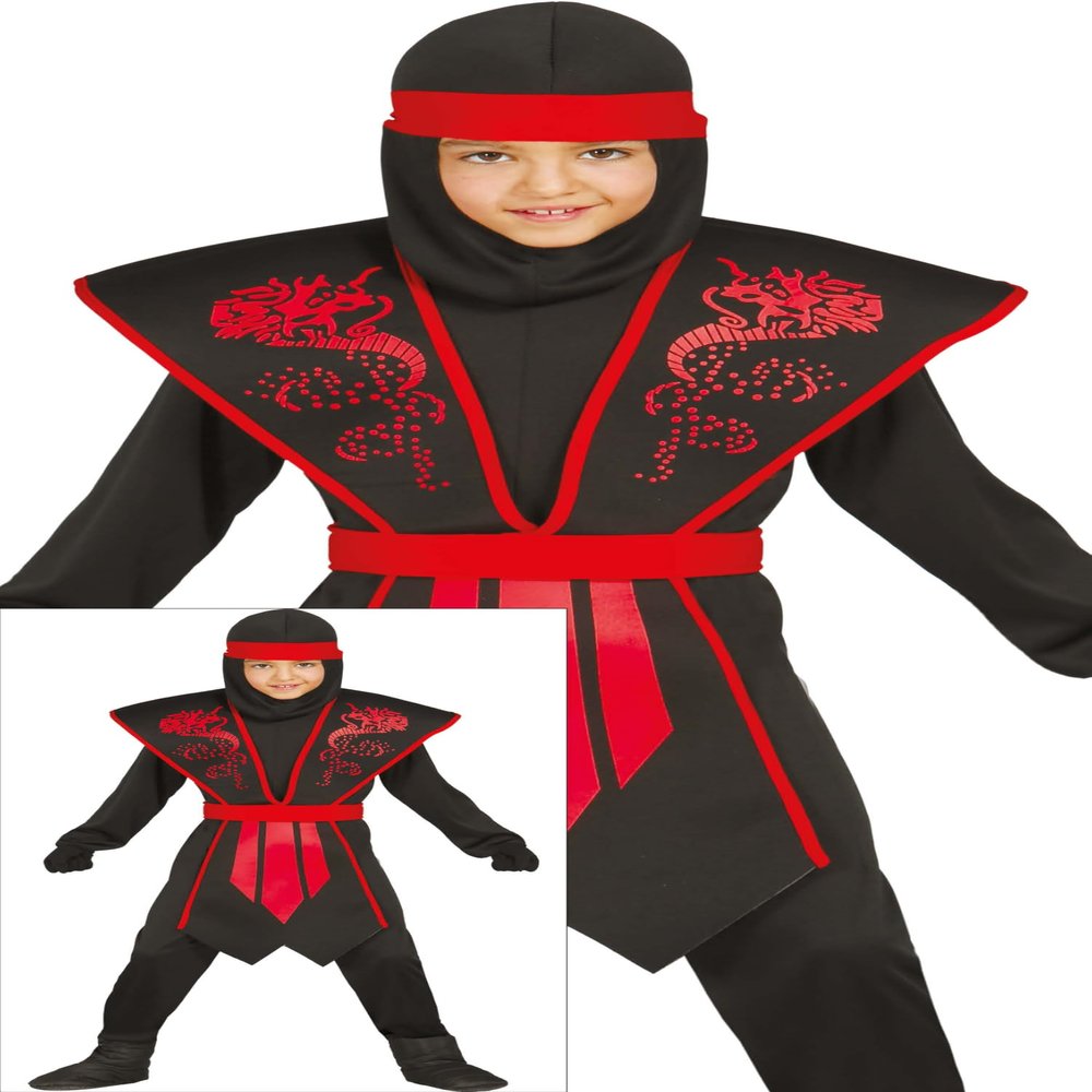 FIESTAS GUIRCA Ninja Shadow Costume for Children - Nio, Ages 10 to 12