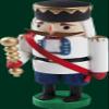 Rudolph's Treasure Chest King Ludwig II Nutcracker, 9 cm, New, Christmas Seiffen Nutcracker, Wooden Winter Decoration view 1