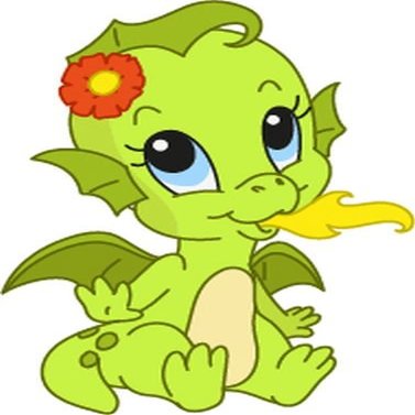 Bambinella Iron-On Patch - Baby Dragon