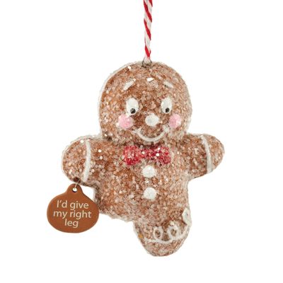 Department 56 Ginger & Spice "I'd Give My Right Leg" Ornament, 2.99 in