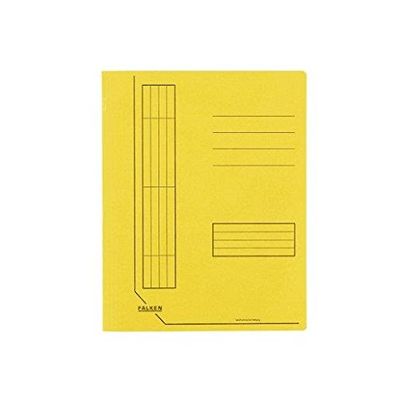 FALKEN Fastener Folders, Manila RC Board, 240 gsm, Yellow, Pack of 10