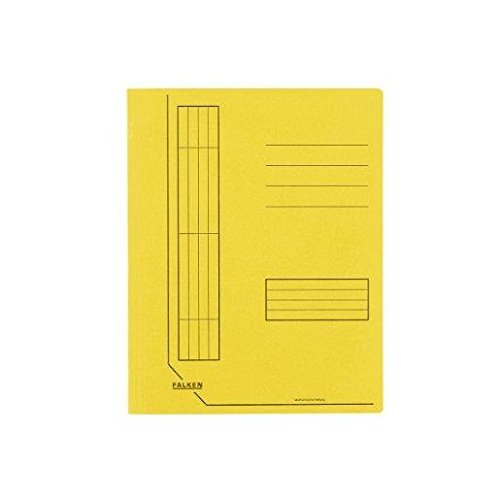 FALKEN Fastener Folders, Manila RC Board, 240 gsm, Yellow, Pack of 10