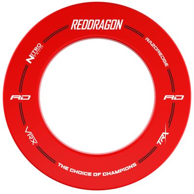 RED DRAGON Red Dartboard Surround with Red Dragon Design