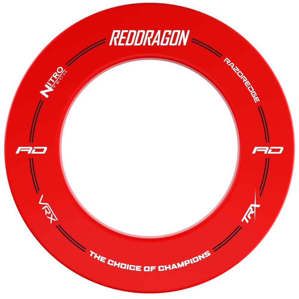 RED DRAGON Red Dartboard Surround with Red Dragon Design