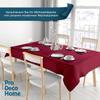 Red Textured Linen-Look Oilcloth Tablecloth, Size Selectable, Square 90 x 330 or 330 x 90 cm view 2