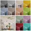 Pro Brown Linen-Embossed Oilcloth Tablecloth, Square, 120 x 240 cm view 2
