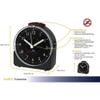 TFA Dostmann Sunrise Analog Radio Alarm Clock, Black view 2