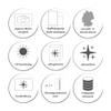 banjado Magnetic Board 50 x 50 cm, Metal Memo Board with 4 Magnets & Mounting Set - Gray Planks view 4