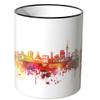 WANDKINGS Mug, “Good Morning Mannheim!” Lettering with Skyline – Dark Yellow view 4
