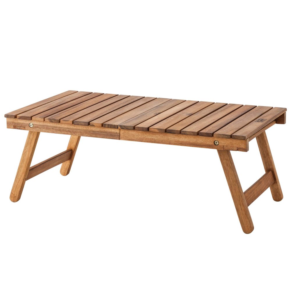 AZUMAYA NX-514 Folding Coffee Table, 28.7" W x 15.7" D x 11.0" H, Natural Acacia Wood