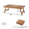 AZUMAYA NX-514 Folding Coffee Table, 28.7" W x 15.7" D x 11.0" H, Natural Acacia Wood view 3