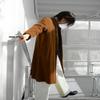 StoffBook Black Coat Fabric, Wool-Look Blend, C386 view 4