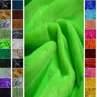 StoffBook NEONGRN Stretch Rabbit-Fur-Effect Faux Fur Fabric, C996