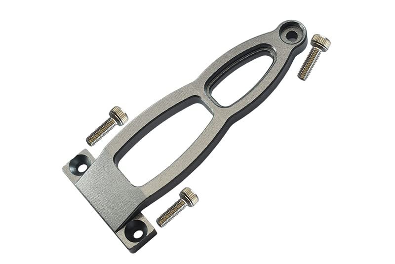 GPM Aluminum Front Arm Bulk Tuning Part for Tamiya Lunch Box, 1-Piece Set, Gray Silver