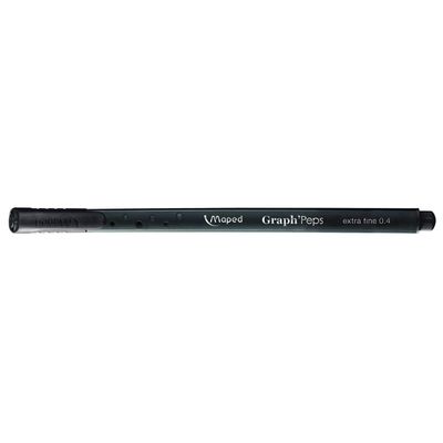 Maped Graph Peps Fine-Tip Markers, Box of 12, Black