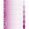 Brunnen 10 x Colour Code A4 6-Piece PP Blank Dividers, Pink view 1