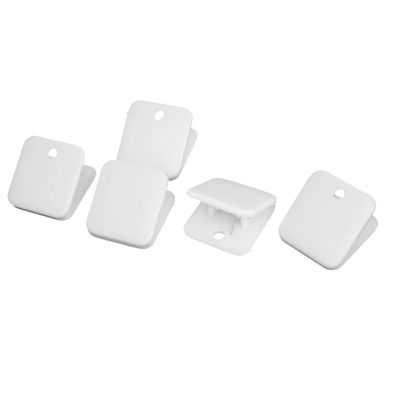 sourcing map 5-Pack Plastic Bag Clips, Food Storage Clips, Memo Clips, White