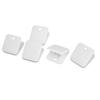 sourcing map 5-Pack Plastic Bag Clips, Food Storage Clips, Memo Clips, White view 1