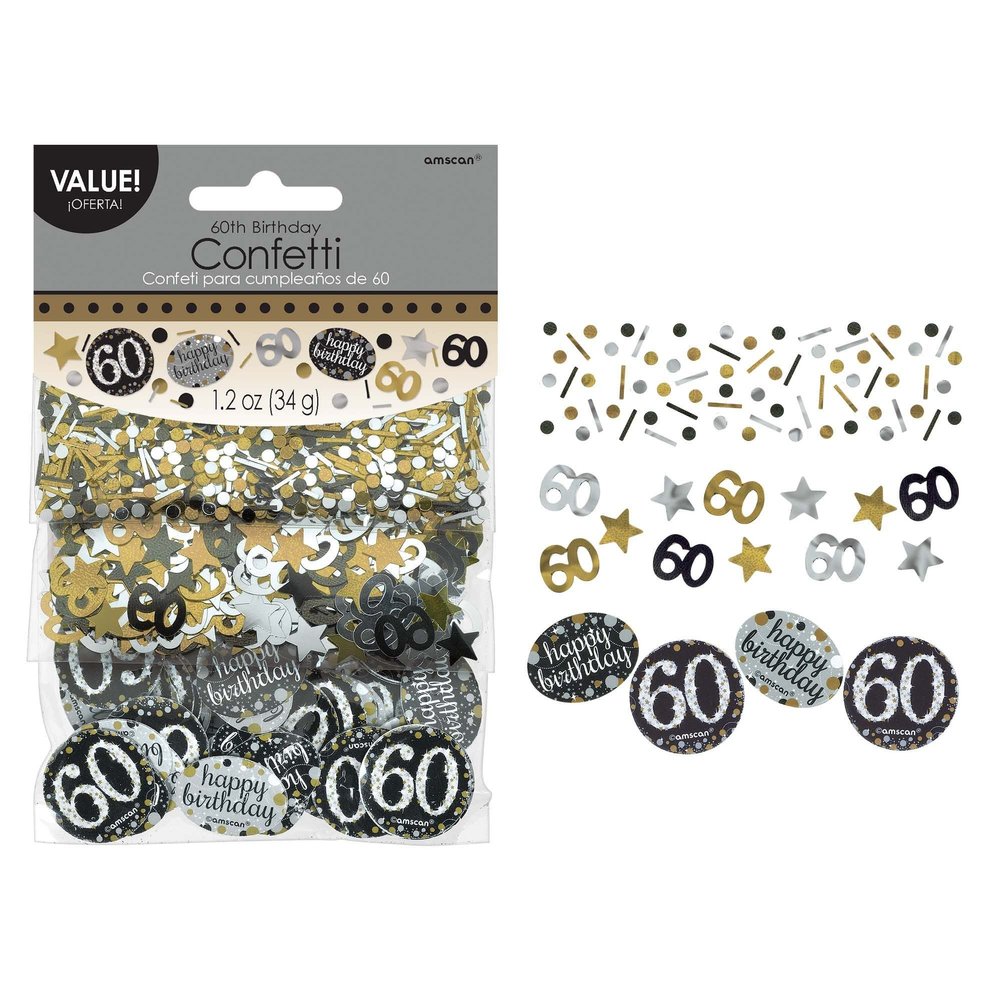 Amscan 360188 - Confetti 60 Sparkling Celebration, 34 g
