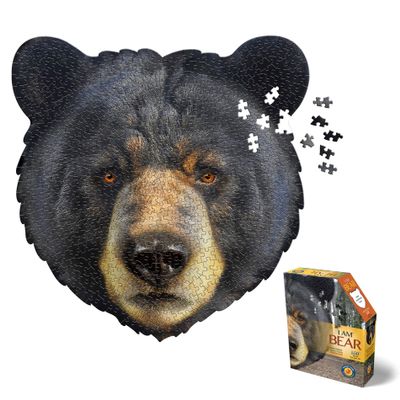 Madd Capp 883004 Shape Puzzle Black Bear, 550-Piece Contour Puzzle for Children and Adults