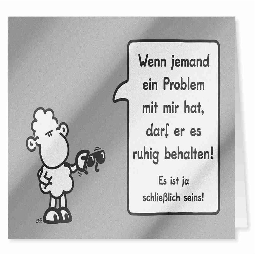 23 - Problems - Midi Greeting Card by Sheepworld